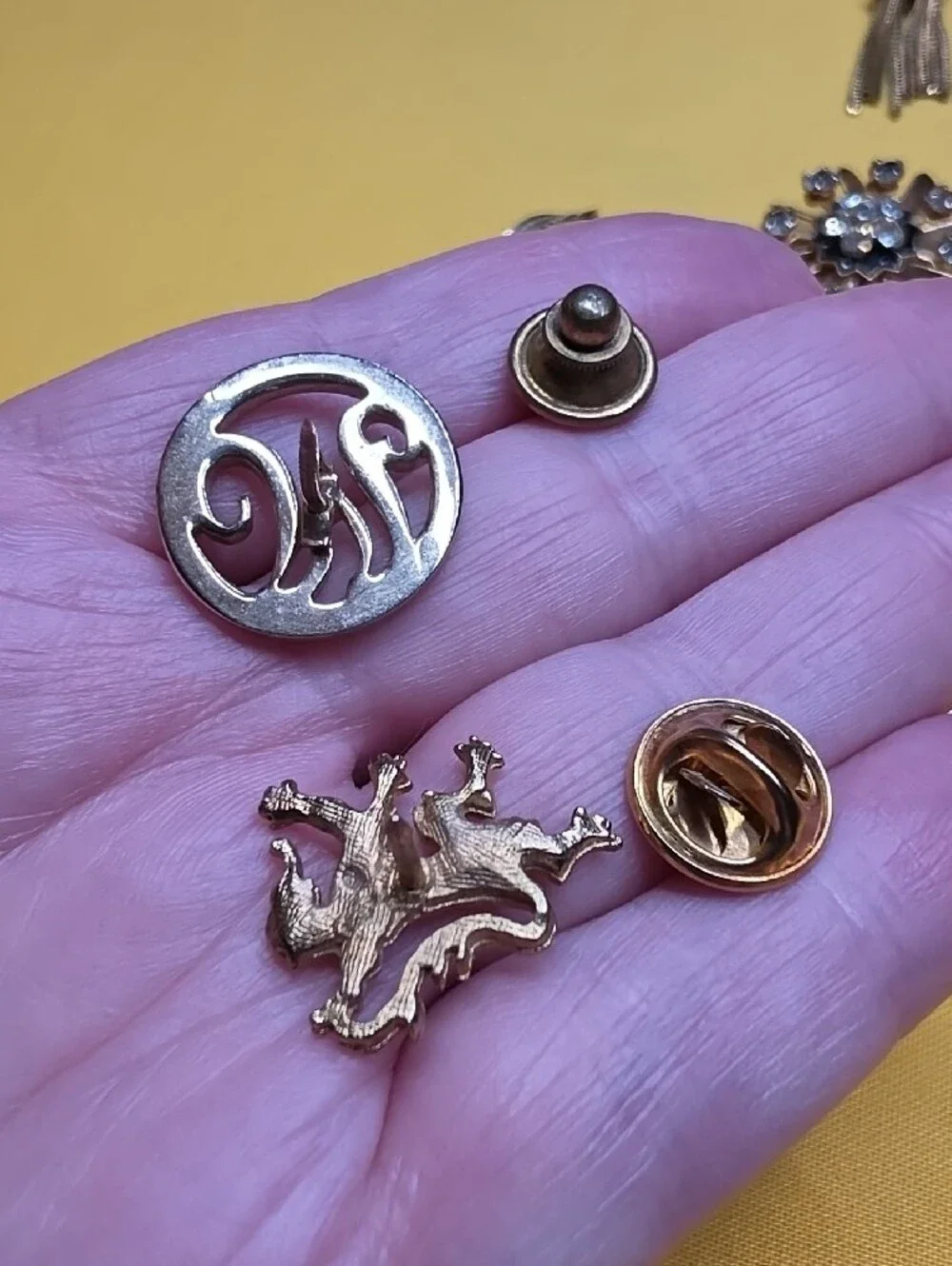 ✨ Gorgeous 8-piece Vintage Estate Costume Jewelry Brooch & Pin Lot ✨️